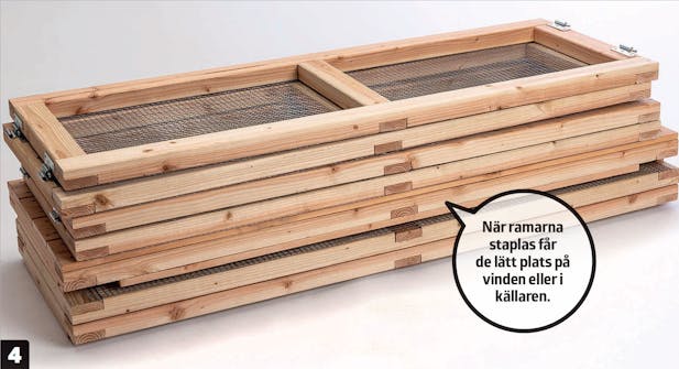 Bygga kaninbur: Gör alla sju ramarna innan du fortsätter. Bygga kaninbur: Gör alla sju ramarna innan du fortsätter.